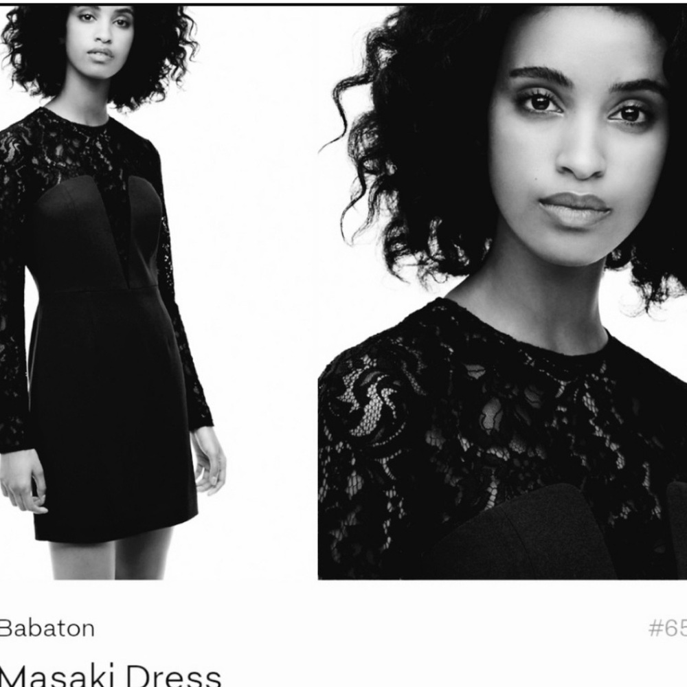 Aritzia Babaton Masaki Dress Black Size 4 NWT